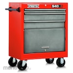 PROTO Roller Cabinet 540SS 27inch - 3 Drawer, Safety Red and Gray