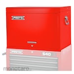 PROTO Roller Cabinet 540SS 27inch Top Chest with Drop Front - 10 Drawer, Safety Red and Grey