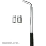 monotaro L-Shaped Wheel Wrench (With Socket)
