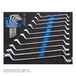 KING TONY 75° Offset Ring Wrench for Tool Trolley (Kunci Pas Set)