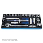 BluePoint 1/2inch Square Drive Socket Foam Set (Kunci Soket Set)