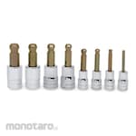 Snap-on Combination Drive Metric Ball Hex Standard Socket Bit Set (Mata Soket Set)