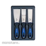 KING TONY Stainless Steel Bolstered Scraper Set