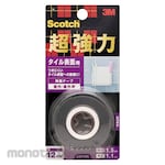 3M Scotch Double-Sided Adhesive Tape Super Strong for Tile Surfaces 12mm x 1.5m (Double Tape/ Isolasi Bolak Balik)