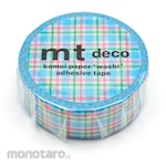 cotta Masking Tape 1P Colorful Gingham Check Blue