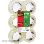 3M Scotch Clear Packaging Tape 315 Series (Heavy Duty) Refills, 6-Pack