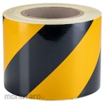 RS PRO Black/Yellow Reflective Tape (Lakban Safety / Lakban Reflektif)
