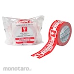 Rinrei Tape Lakban Kraft dengan Warning (Lakban Safety Line)