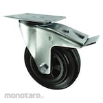 Atlas Workholders Braked Swivel Plate Rubber Tyre, Poly Centre