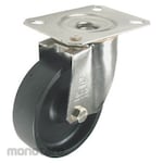 Atlas Workholders Stainless steel Swivel Plate with Brake Castor Thermoplastic
