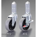 ESCO 100 mm [For ECO Pipe] Insertion Caster (Swivel / With Brake)