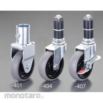 ESCO 100 mm [for resin pipe] insertion caster (with free brake)
