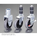 ESCO 100mm [For resin pipe] Insertion caster (flexible)