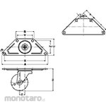 HAMMER CASTER 220G, Flexible Car (Imono Integral Wheel)