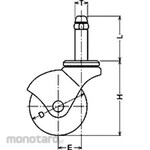 HAMMER CASTER 405K, Universal Vehicle (Nylon Integral Wheel)