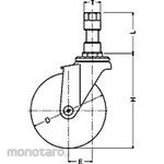 HAMMER CASTER 420 EX, Universal Vehicle (Nylon Integral Wheel)