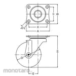 HAMMER CASTER 420 S Freely Car (Phenol Integral Wheel, B Entry)