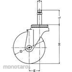 HAMMER CASTER 420K, Plug-In Type Universal Vehicle (Nylon Wheel, Rubber Car)