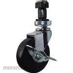 HAMMER CASTER EN Series Freely with Rubberized Rubber Car 75mm