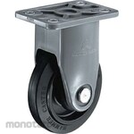 HAMMER CASTER Quiet (Noise Prevention) Type Caster 420 Psr, Fixed Car (Nylon Wheel, Rubber Car, B Entry)