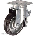HAMMER CASTER S Series Flexible Total Lock Rubber B Car 125mm
