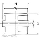 HAMMER CASTER Wheel (Nylon Car) 149-N