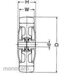 HAMMER CASTER Wheel (Nylon Wheel, Rubber Car, B Entry) 434 E-FR