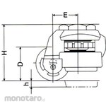 Nansin Adjustable Castor (Roda Caster Plat Datar)