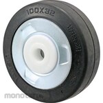 Nansin VN Wheels Only (Rubber Wheels) (Roda Caster Plat Datar)