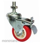 ROHA Caster PVC Double Brake with Nut