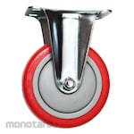 STG-Taiwan Caster Wheel STG Red TPU-Top Plate 120kg (5inch)