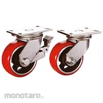 Shinhee Ultra Heavy Duty Set 2 Swivel+2 Swivel Brake (Steel+Urethane)