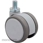 Tokai Caster Twin wheel casters F-type (elastomer wheel) freely car