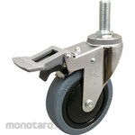 HAMMER CASTER EA Series Screwed Total Lock Rubber B Car