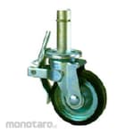 Nansin Caster Wheel Black Rubber 80kg (Roda Caster Berulir)