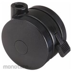 Non Brand Threaded Stem Open Twin Wheel Swivel Caster Nylon