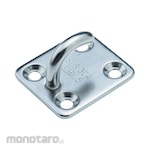 TRUSCO Eye Plate One Side Open Stainless Steel