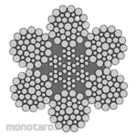 usha martin Wire Rope IWRC Hyflex 6x36 Galvanized