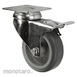 Atlas Braked Swivel Plate Rubber Tyre