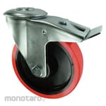 Atlas Workholders Braked Swivel Bolt Hole Polyurethane Tyre