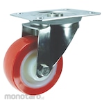 Atlas Workholders Stainless Steel Swivel Plate Castor Polyurethane Tyre