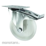 Atlas Workholders Steel Castor with Nylon Wheel Swivel Plate With Brake