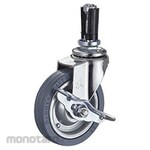 HAMMER CASTER EU Series Flexible SP-Equipped Press Tire Car 100mm