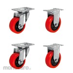 KRI Polyvinyl Chloride Medium Duty Caster Set