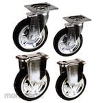 Nippon Caster Wheel Rubber Normal Set