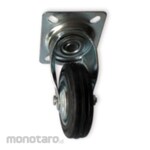 TORA Caster Black Rubber Type Swivel