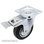 TORA Caster Plate Rubber Type Swivel Plus Rem