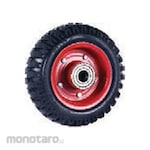 Wipro Roda Karet Wheel Only Heavy Duty Corrugated with Steel Iron Core & Double Ball Bearings