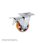 Wipro Roda PU Swivel+Brake Heavy Duty Aluminium Core