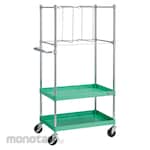 TRUSCO Tool Wagon Phoenix Wagon Sound Saving 750X500XH1500 For Standing Young Green